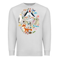 Dove Grey Puffin Rock gift for fans puffin rock characters Premium Sweatshirt - ArtChic
