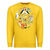 Lemon Puffin Rock gift for fans puffin rock characters Premium Sweatshirt - ArtChic