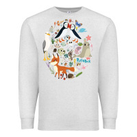 Oatmeal Heather Puffin Rock gift for fans puffin rock characters Premium Sweatshirt - ArtChic