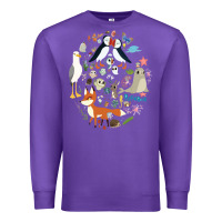 Purple Puffin Rock gift for fans puffin rock characters Premium Sweatshirt - ArtChic