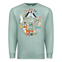 Seafoam Puffin Rock gift for fans puffin rock characters Premium Sweatshirt - ArtChic