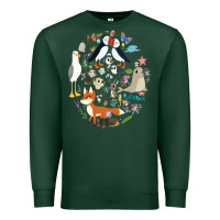 Sports Green Puffin Rock gift for fans puffin rock characters Premium Sweatshirt - ArtChic