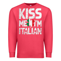 Cardinal Kiss Me I'm Italian Premium Sweatshirt - ArtChic