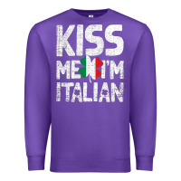 Purple Kiss Me I'm Italian Premium Sweatshirt - ArtChic