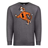 Charcoal Heather Vintage Walking Angry Tiger Idaho State Premium Sweatshirt - ArtChic