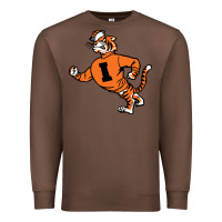 Chestnut Vintage Walking Angry Tiger Idaho State Premium Sweatshirt - ArtChic