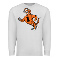 Dove Grey Vintage Walking Angry Tiger Idaho State Premium Sweatshirt - ArtChic
