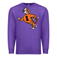 Purple Vintage Walking Angry Tiger Idaho State Premium Sweatshirt - ArtChic