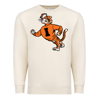 Sandshell Vintage Walking Angry Tiger Idaho State Premium Sweatshirt - ArtChic