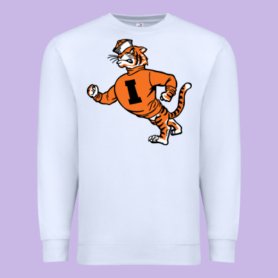 Vintage Walking Angry Tiger Idaho State Premium Sweatshirt Designed By Artchic