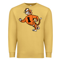 Antique Gold Vintage Walking Angry Tiger Idaho State Premium Sweatshirt - ArtChic