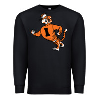 Black Vintage Walking Angry Tiger Idaho State Premium Sweatshirt - ArtChic