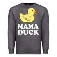 Charcoal Heather mama duck t shirt funny mother bird gift Premium Sweatshirt - ArtChic