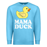Ocean Blue mama duck t shirt funny mother bird gift Premium Sweatshirt - ArtChic