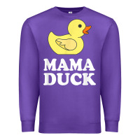 Purple mama duck t shirt funny mother bird gift Premium Sweatshirt - ArtChic