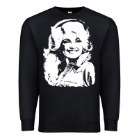 Black dolly parton distressed photo Premium Sweatshirt - ArtChic