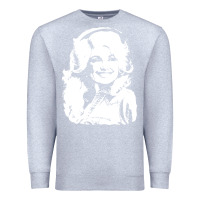 Heather Grey dolly parton distressed photo Premium Sweatshirt - ArtChic