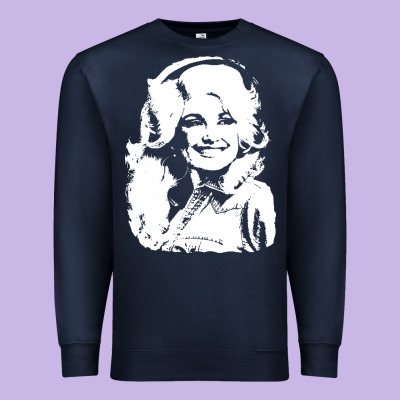 Dolly Parton Distressed Photo Premium Sweatshirt Designed By Artchic