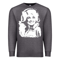 Charcoal Heather dolly parton distressed photo Premium Sweatshirt - ArtChic