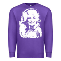 Purple dolly parton distressed photo Premium Sweatshirt - ArtChic