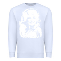 White dolly parton distressed photo Premium Sweatshirt - ArtChic
