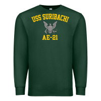 Sports Green uss suribachi ae 21 t shirt Premium Sweatshirt - StudioElite