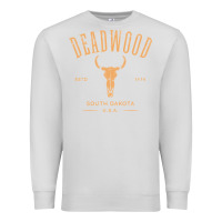 Dove Grey deadwood south dakota usa vintage distressed style design long sleeve Premium Sweatshirt - StudioElite