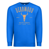 True Royal deadwood south dakota usa vintage distressed style design long sleeve Premium Sweatshirt - StudioElite