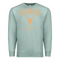 Seafoam deadwood south dakota usa vintage distressed style design long sleeve Premium Sweatshirt - StudioElite
