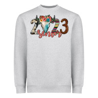 Heather Grey 2023 senior bull skull Heavyweight Sweatshirt - JahusDesignShop