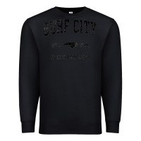 Black Surf City North Carolina Nc Vintage Sports Design Black Prin Premium Sweatshirt - StudioElite