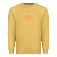 Antique Gold vermillion south dakota bison distressed design t shirt Premium Sweatshirt - StudioElite