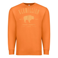 Carrot vermillion south dakota bison distressed design t shirt Premium Sweatshirt - StudioElite