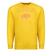 Lemon vermillion south dakota bison distressed design t shirt Premium Sweatshirt - StudioElite