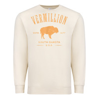 Sandshell vermillion south dakota bison distressed design t shirt Premium Sweatshirt - StudioElite