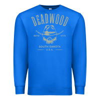 True Royal deadwood south dakota usa distressed skull design souvenir premium t s Premium Sweatshirt - StudioElite