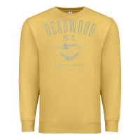 Antique Gold deadwood south dakota usa distressed skull design souvenir premium t s Premium Sweatshirt - StudioElite