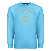 Ocean Blue deadwood south dakota usa distressed skull design souvenir premium t s Premium Sweatshirt - StudioElite