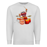 Dove Grey The muppets animal drummer Premium Sweatshirt - StudioElite