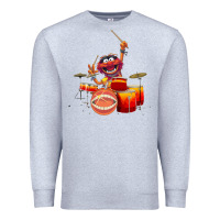 Heather Grey The muppets animal drummer Premium Sweatshirt - StudioElite