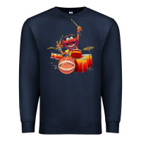 Navy The muppets animal drummer Premium Sweatshirt - StudioElite
