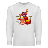 Oatmeal Heather The muppets animal drummer Premium Sweatshirt - StudioElite