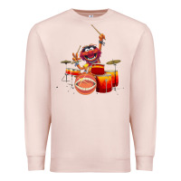 Pale Pink The muppets animal drummer Premium Sweatshirt - StudioElite