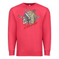 Cardinal trust the government skull native american chief native t shirt Premium Sweatshirt - StudioElite
