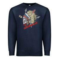 Trust The Government Skull Native American Chief Native T Shirt Premium Sweatshirt | Teevron