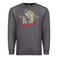 Charcoal Heather trust the government skull native american chief native t shirt Premium Sweatshirt - StudioElite