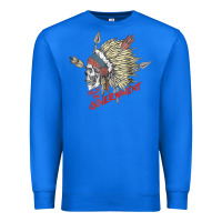 True Royal trust the government skull native american chief native t shirt Premium Sweatshirt - StudioElite