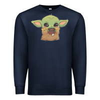 Navy Baby yoda Premium Sweatshirt - StudioElite