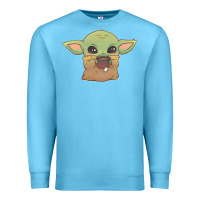Ocean Blue Baby yoda Premium Sweatshirt - StudioElite