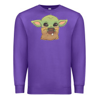 Purple Baby yoda Premium Sweatshirt - StudioElite